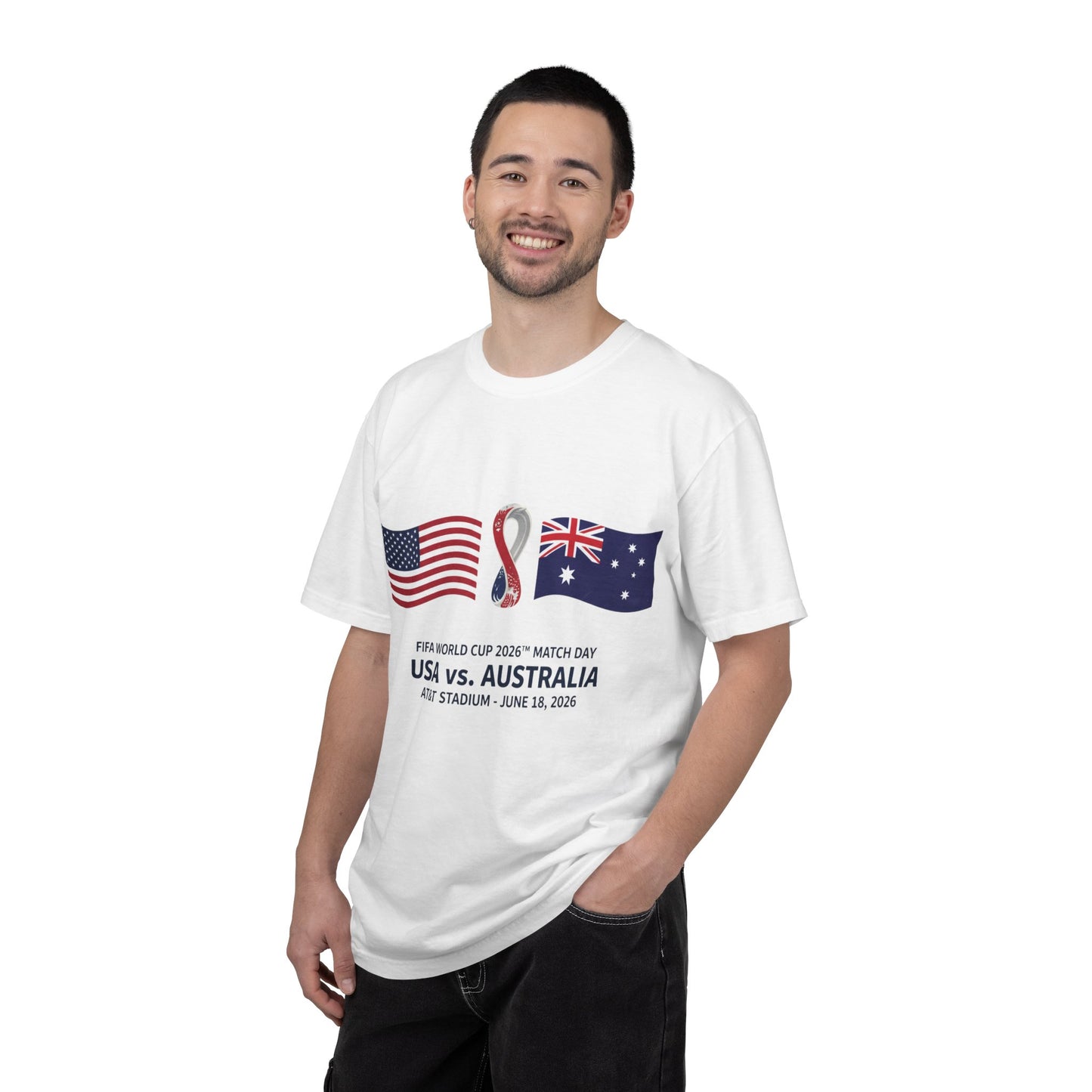 USA vs Australia FIFA World Cup 2026 Match T-Shirt — June 18 AT&T Stadium