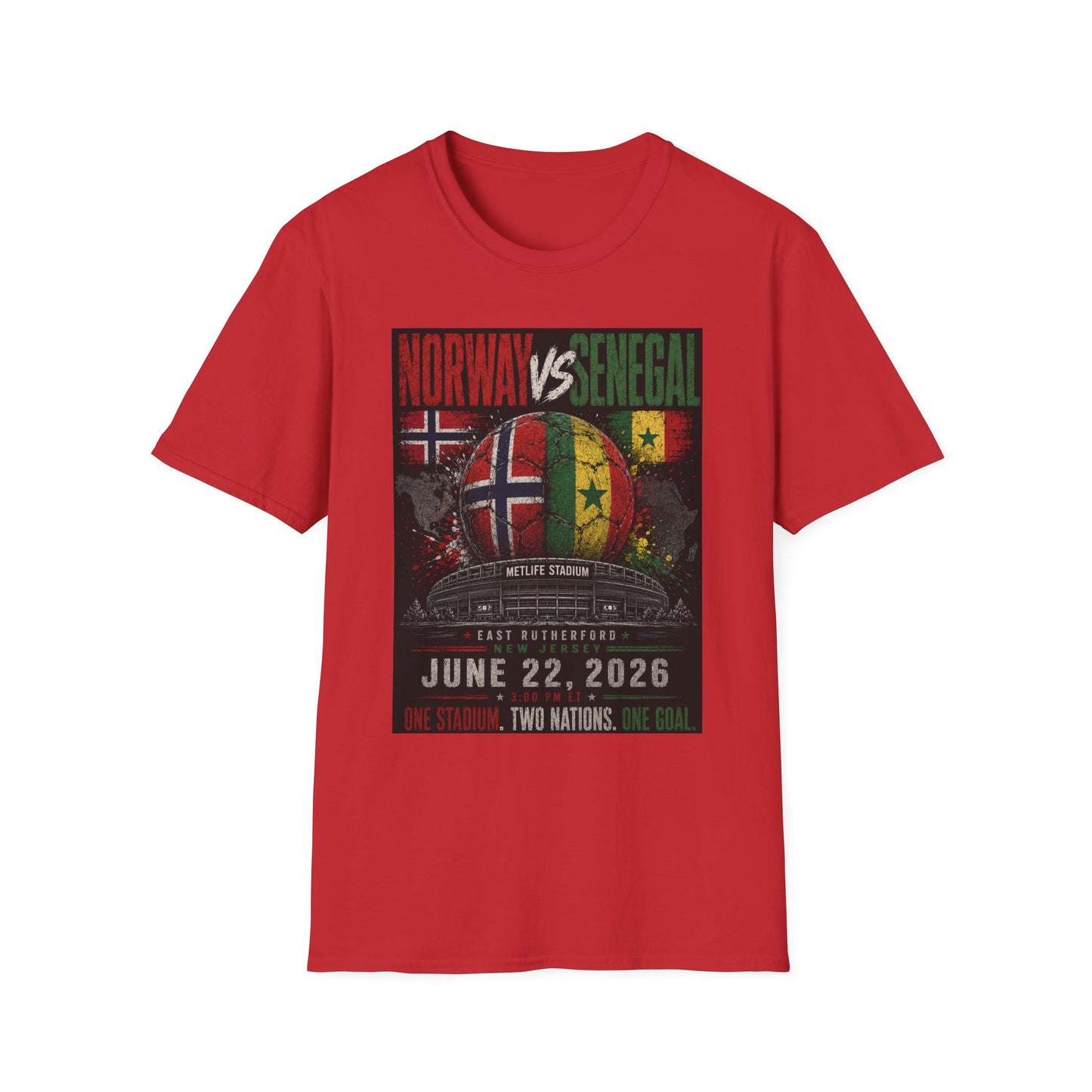 Limited Edition - Norway vs Senegal Soccer Match Tee — June 22, 2026 World Cup Friendly Shirt