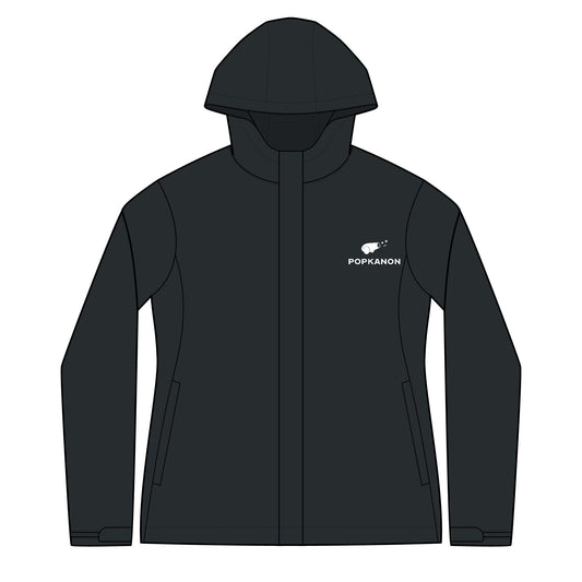 Women's Arcadia Hooded Jacket — Lightweight Waterproof Softshell with PopKanon Logo
