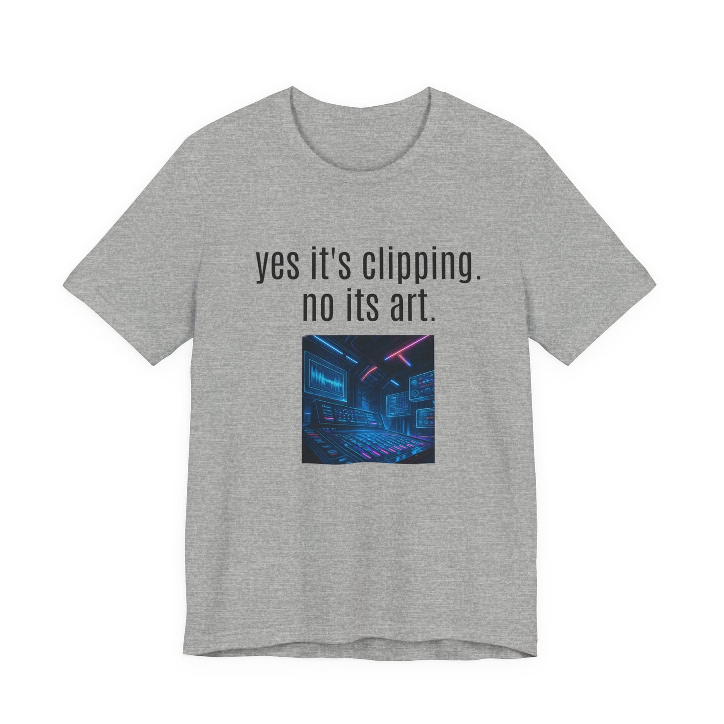 Artistic Clipping Statement Tee, Graphic Tee for Art Lovers, Perfect Gift for Creative Individuals, Casual Wear, Unisex Shirt