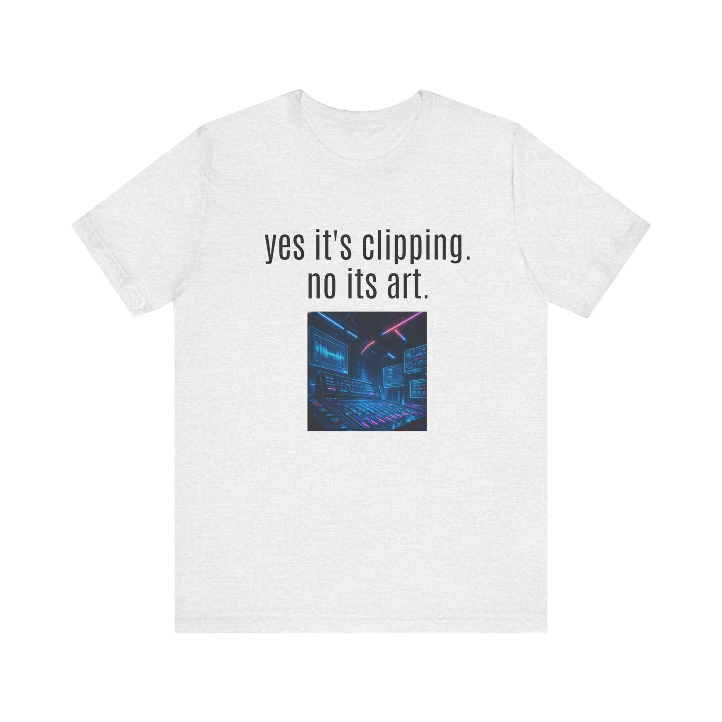 Artistic Clipping Statement Tee, Graphic Tee for Art Lovers, Perfect Gift for Creative Individuals, Casual Wear, Unisex Shirt