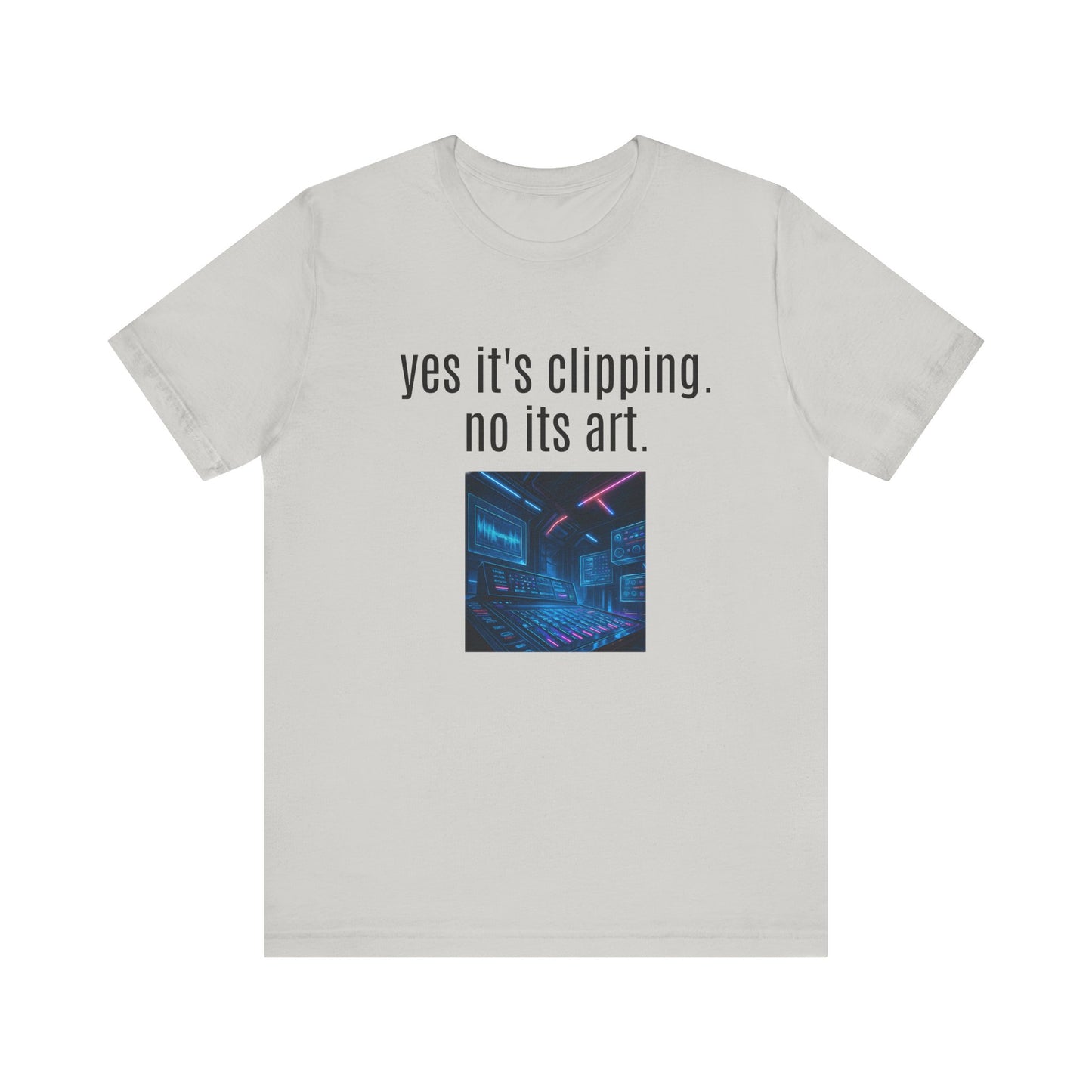 Artistic Clipping Statement Tee, Graphic Tee for Art Lovers, Perfect Gift for Creative Individuals, Casual Wear, Unisex Shirt