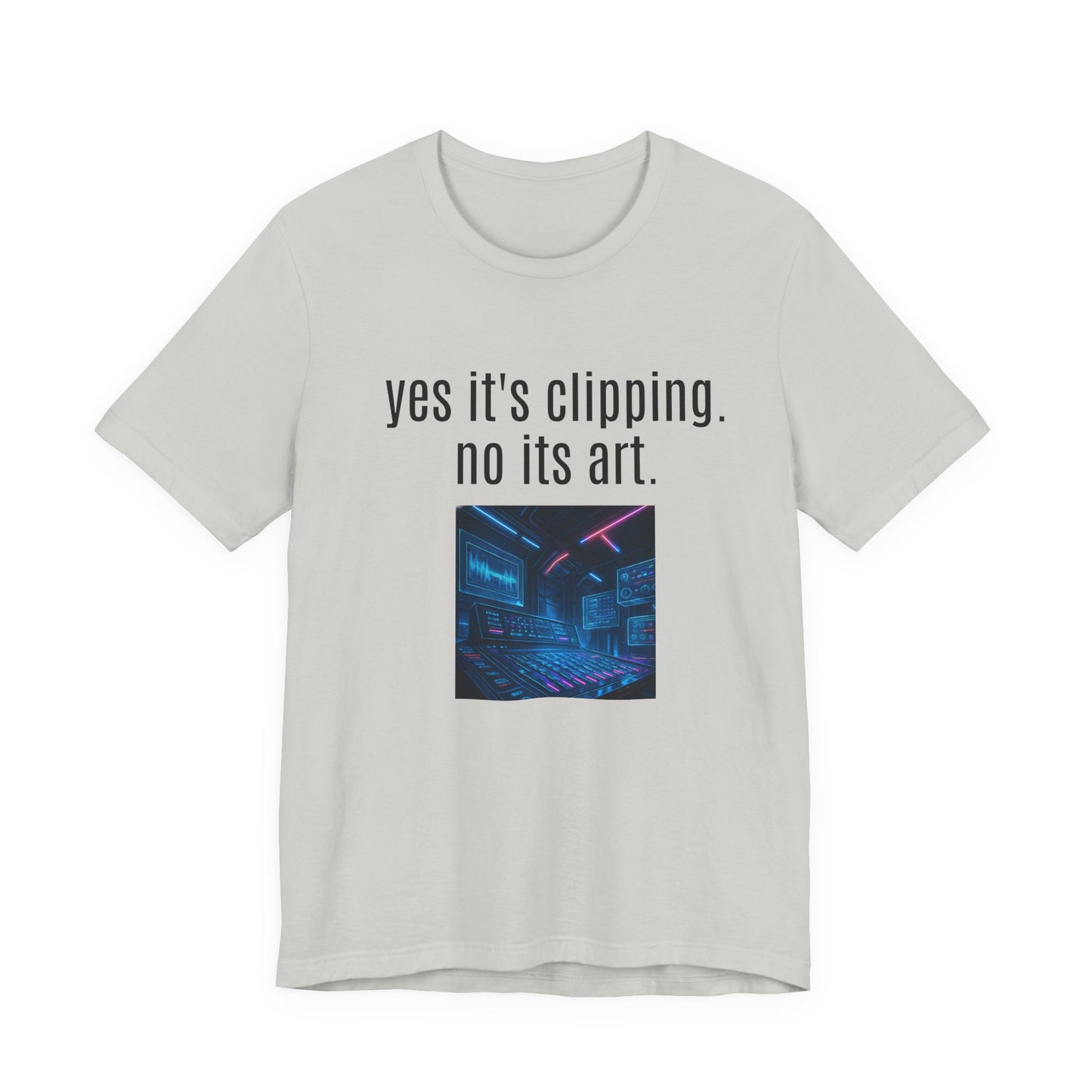 Artistic Clipping Statement Tee, Graphic Tee for Art Lovers, Perfect Gift for Creative Individuals, Casual Wear, Unisex Shirt