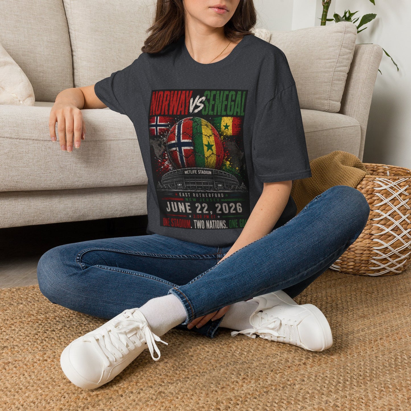 Limited Edition - Norway vs Senegal Soccer Match Tee — June 22, 2026 World Cup Friendly Shirt