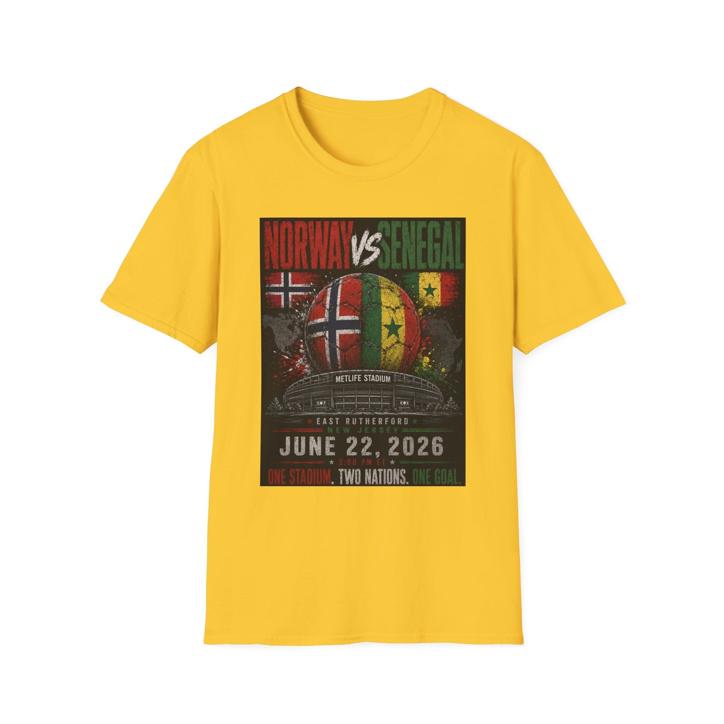 Limited Edition - Norway vs Senegal Soccer Match Tee — June 22, 2026 World Cup Friendly Shirt