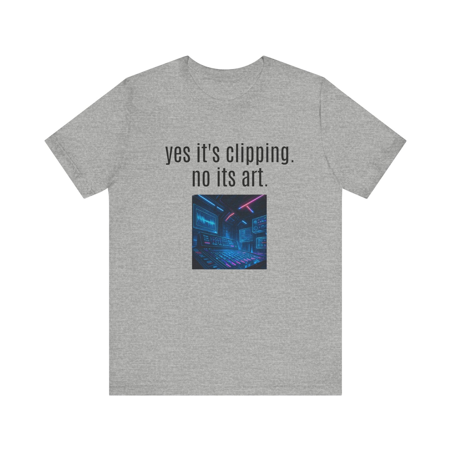 Artistic Clipping Statement Tee, Graphic Tee for Art Lovers, Perfect Gift for Creative Individuals, Casual Wear, Unisex Shirt