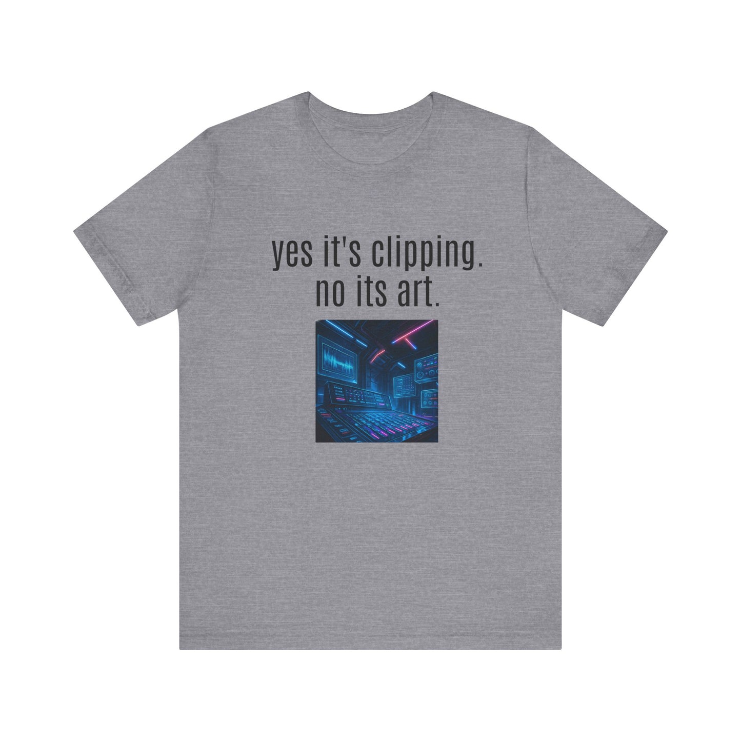 Artistic Clipping Statement Tee, Graphic Tee for Art Lovers, Perfect Gift for Creative Individuals, Casual Wear, Unisex Shirt