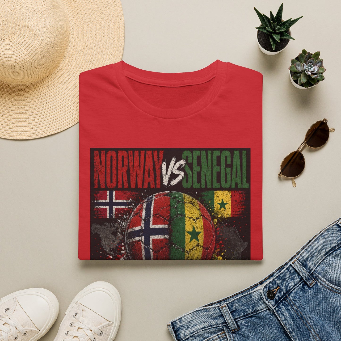 Limited Edition - Norway vs Senegal Soccer Match Tee — June 22, 2026 World Cup Friendly Shirt