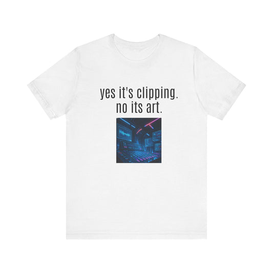 Artistic Clipping Statement Tee, Graphic Tee for Art Lovers, Perfect Gift for Creative Individuals, Casual Wear, Unisex Shirt