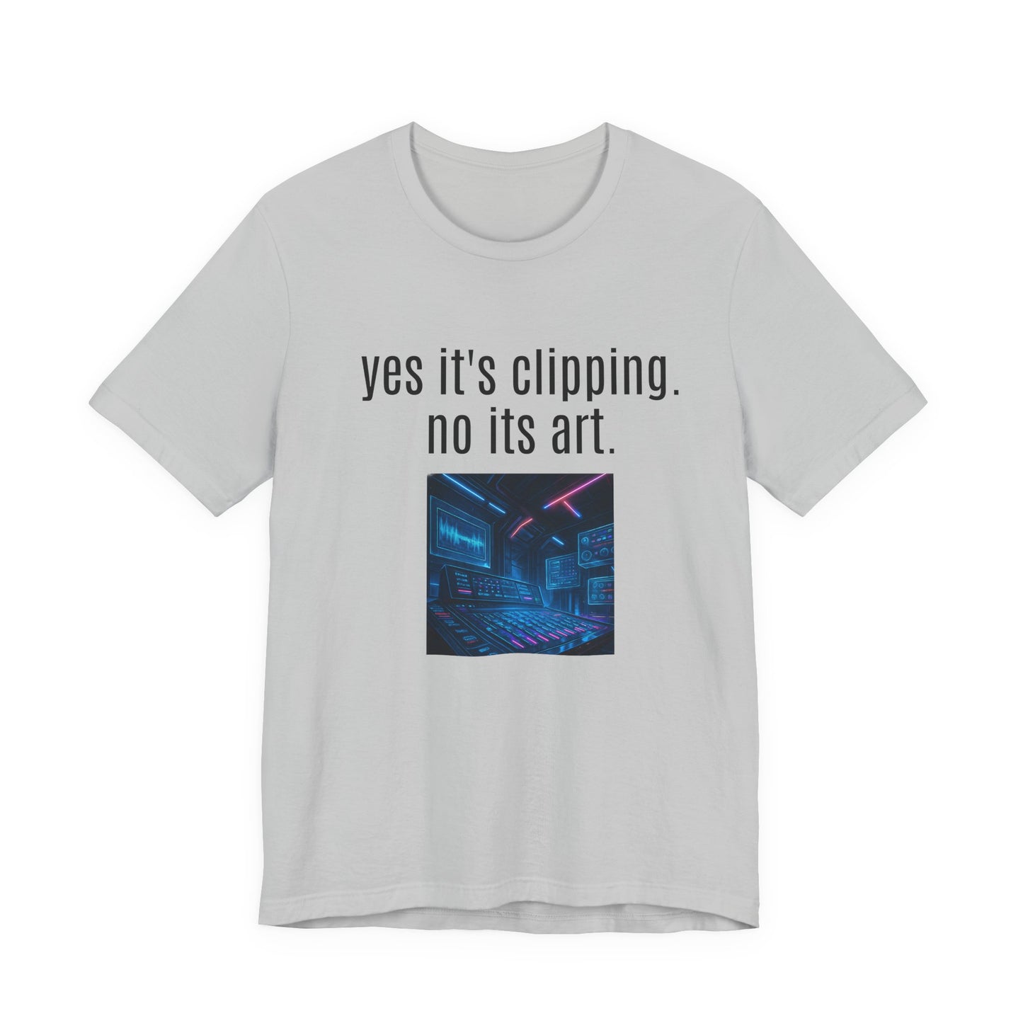 Artistic Clipping Statement Tee, Graphic Tee for Art Lovers, Perfect Gift for Creative Individuals, Casual Wear, Unisex Shirt