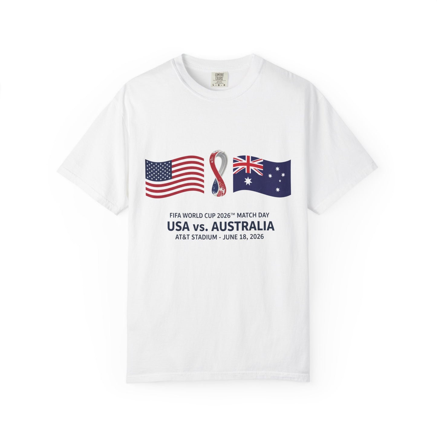 USA vs Australia FIFA World Cup 2026 Match T-Shirt — June 18 AT&T Stadium