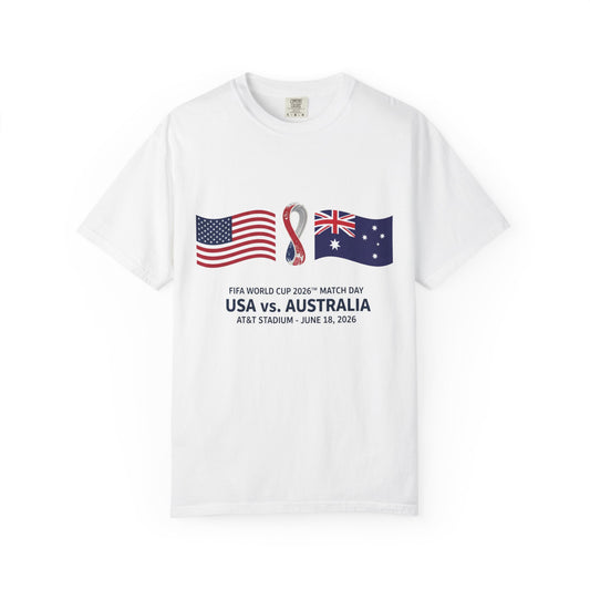 USA vs Australia FIFA World Cup 2026 Match T-Shirt — June 18 AT&T Stadium