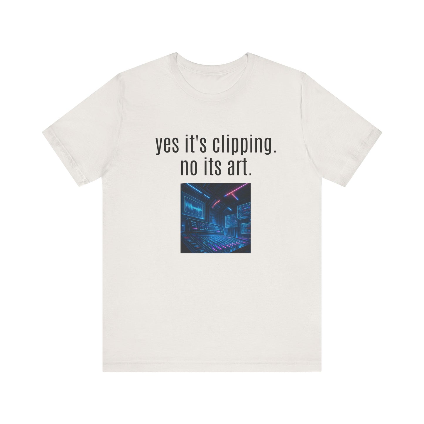 Artistic Clipping Statement Tee, Graphic Tee for Art Lovers, Perfect Gift for Creative Individuals, Casual Wear, Unisex Shirt