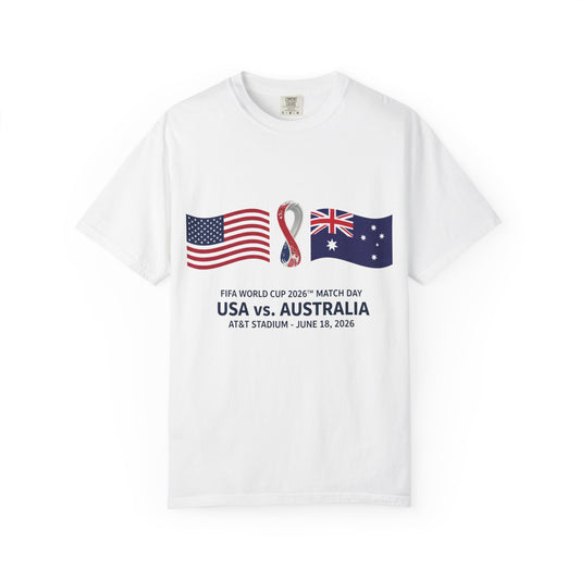 USA vs Australia FIFA World Cup 2026 Match T-Shirt — June 18 AT&T Stadium
