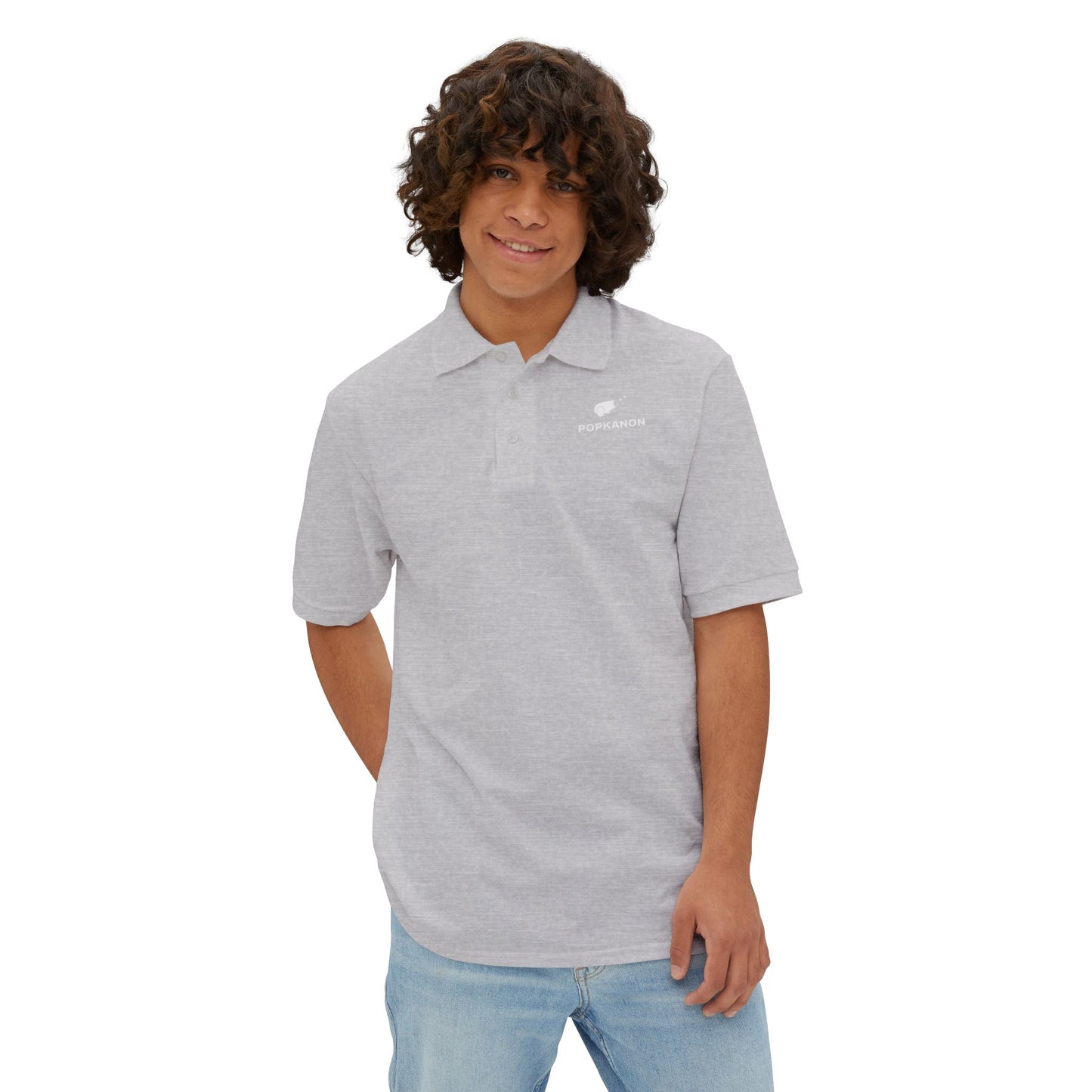 Piqué Polo Shirt with Logo - Men's Elegant Popkanon Design