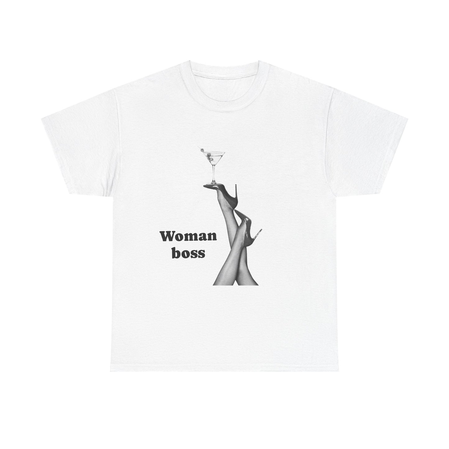 Boss Woman Tee, Unisex Heavy Cotton T-Shirt, Empowerment Shirt, Women's Fashion, Gift for Her, Birthday Gift, Confidence Outfit