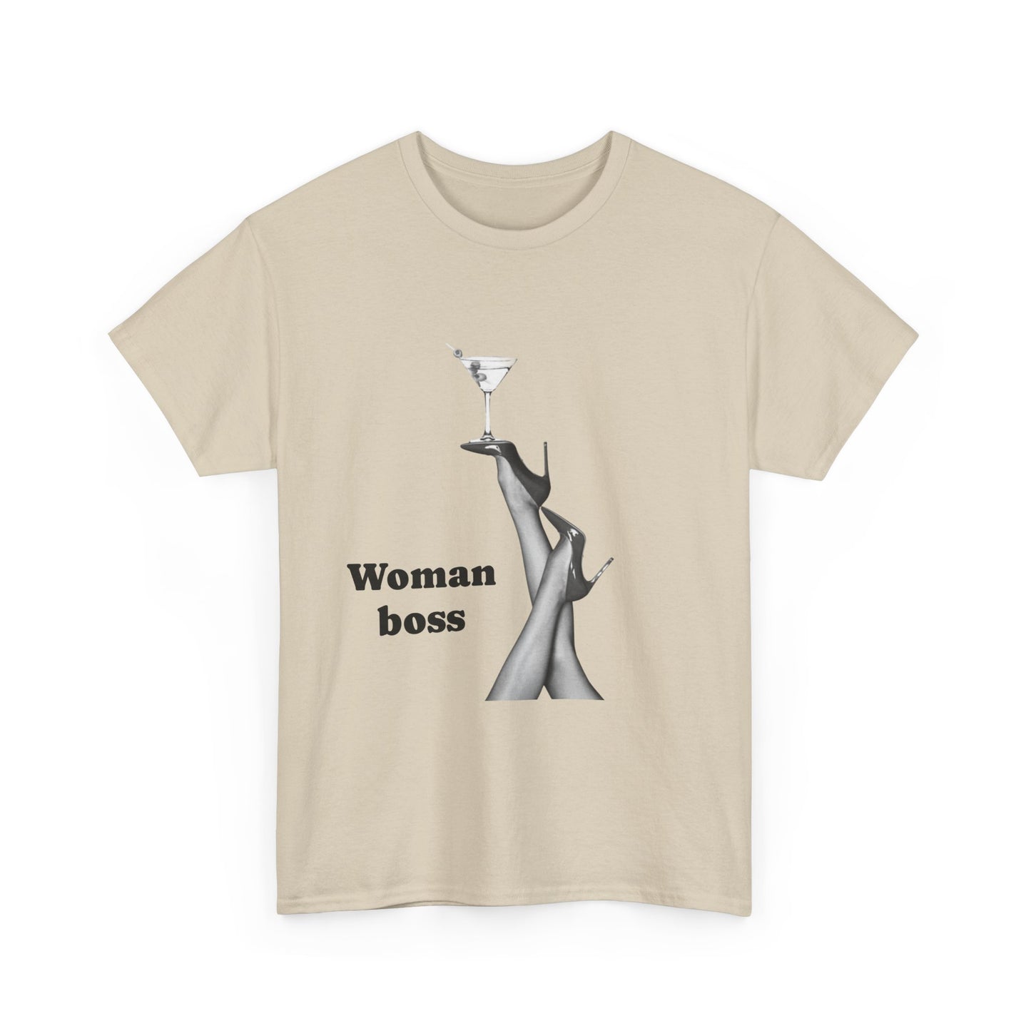 Boss Woman Tee, Unisex Heavy Cotton T-Shirt, Empowerment Shirt, Women's Fashion, Gift for Her, Birthday Gift, Confidence Outfit