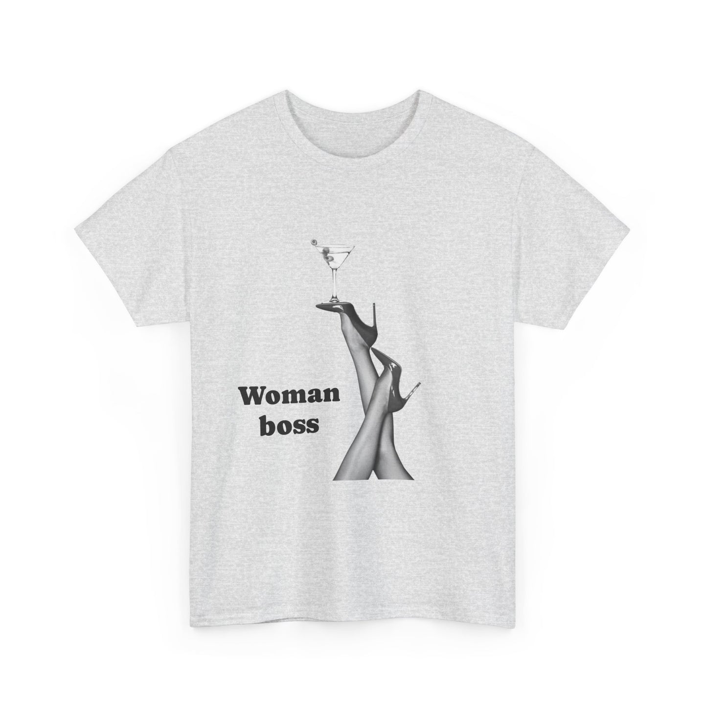 Boss Woman Tee, Unisex Heavy Cotton T-Shirt, Empowerment Shirt, Women's Fashion, Gift for Her, Birthday Gift, Confidence Outfit