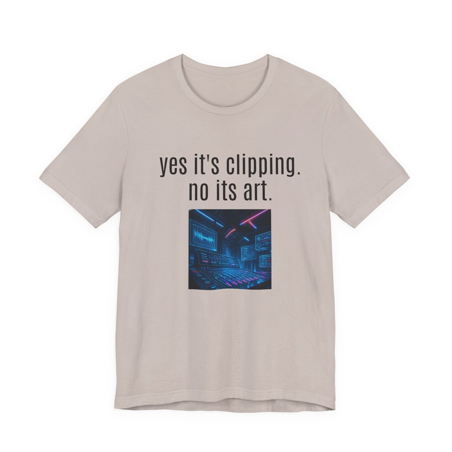 Artistic Clipping Statement Tee, Graphic Tee for Art Lovers, Perfect Gift for Creative Individuals, Casual Wear, Unisex Shirt