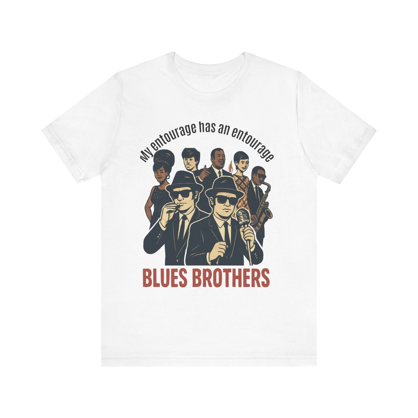 T-Shirt Blues Brothers and 60s Entourage Unisex Jersey Short Sleeve Tee