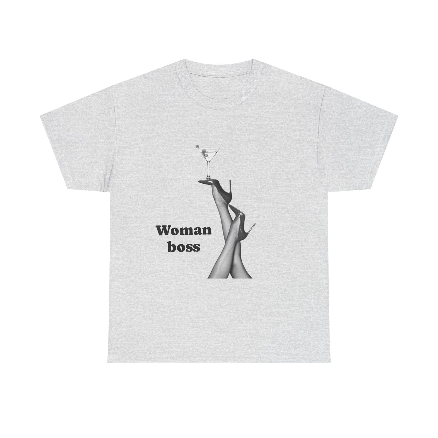 Boss Woman Tee, Unisex Heavy Cotton T-Shirt, Empowerment Shirt, Women's Fashion, Gift for Her, Birthday Gift, Confidence Outfit