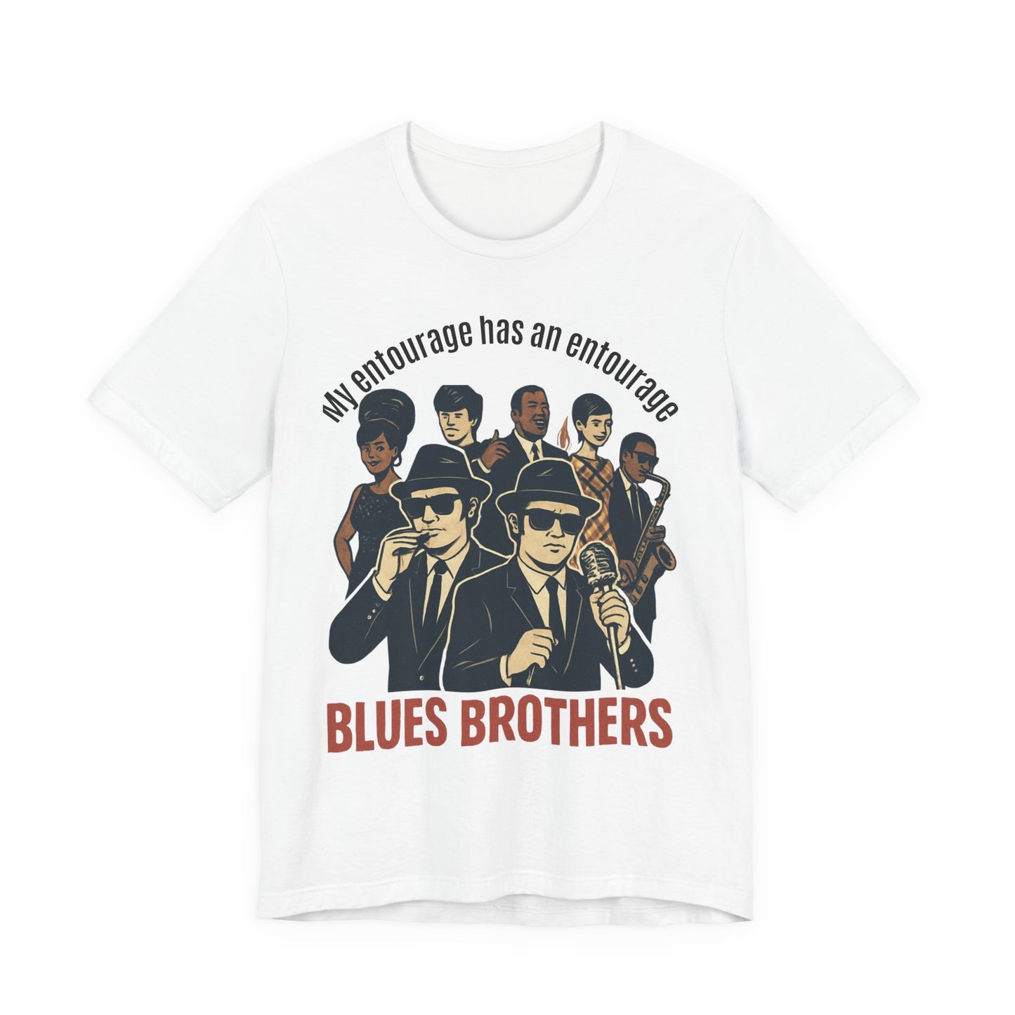 T-Shirt Blues Brothers and 60s Entourage Unisex Jersey Short Sleeve Tee