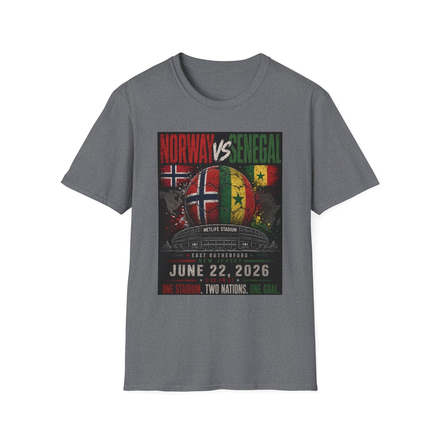 Limited Edition - Norway vs Senegal Soccer Match Tee — June 22, 2026 World Cup Friendly Shirt