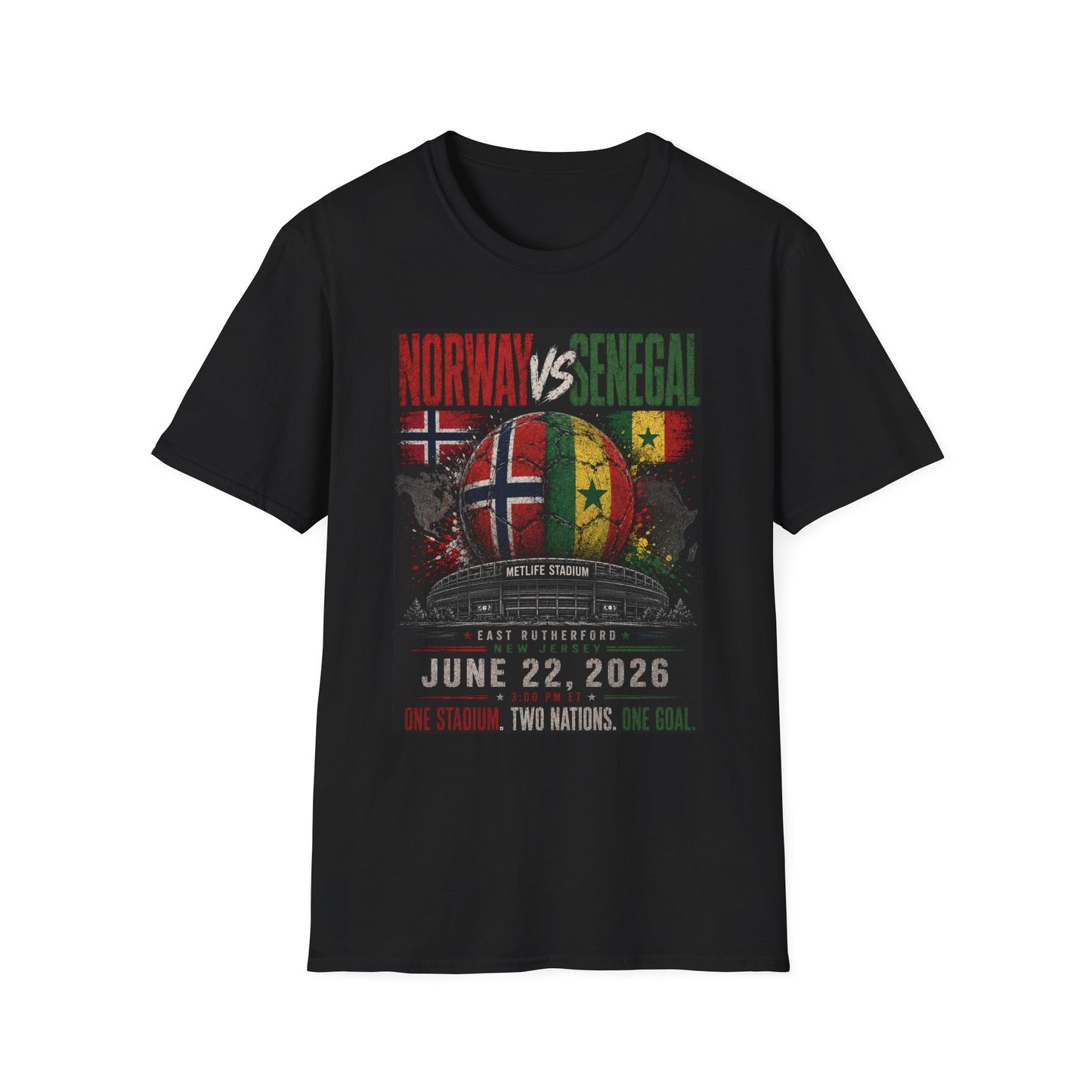 Limited Edition - Norway vs Senegal Soccer Match Tee — June 22, 2026 World Cup Friendly Shirt