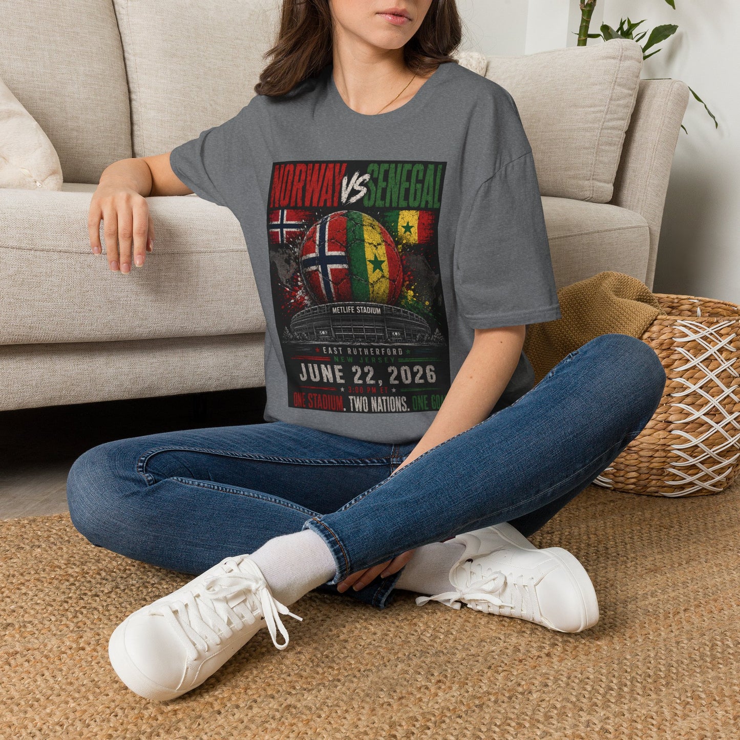 Limited Edition - Norway vs Senegal Soccer Match Tee — June 22, 2026 World Cup Friendly Shirt