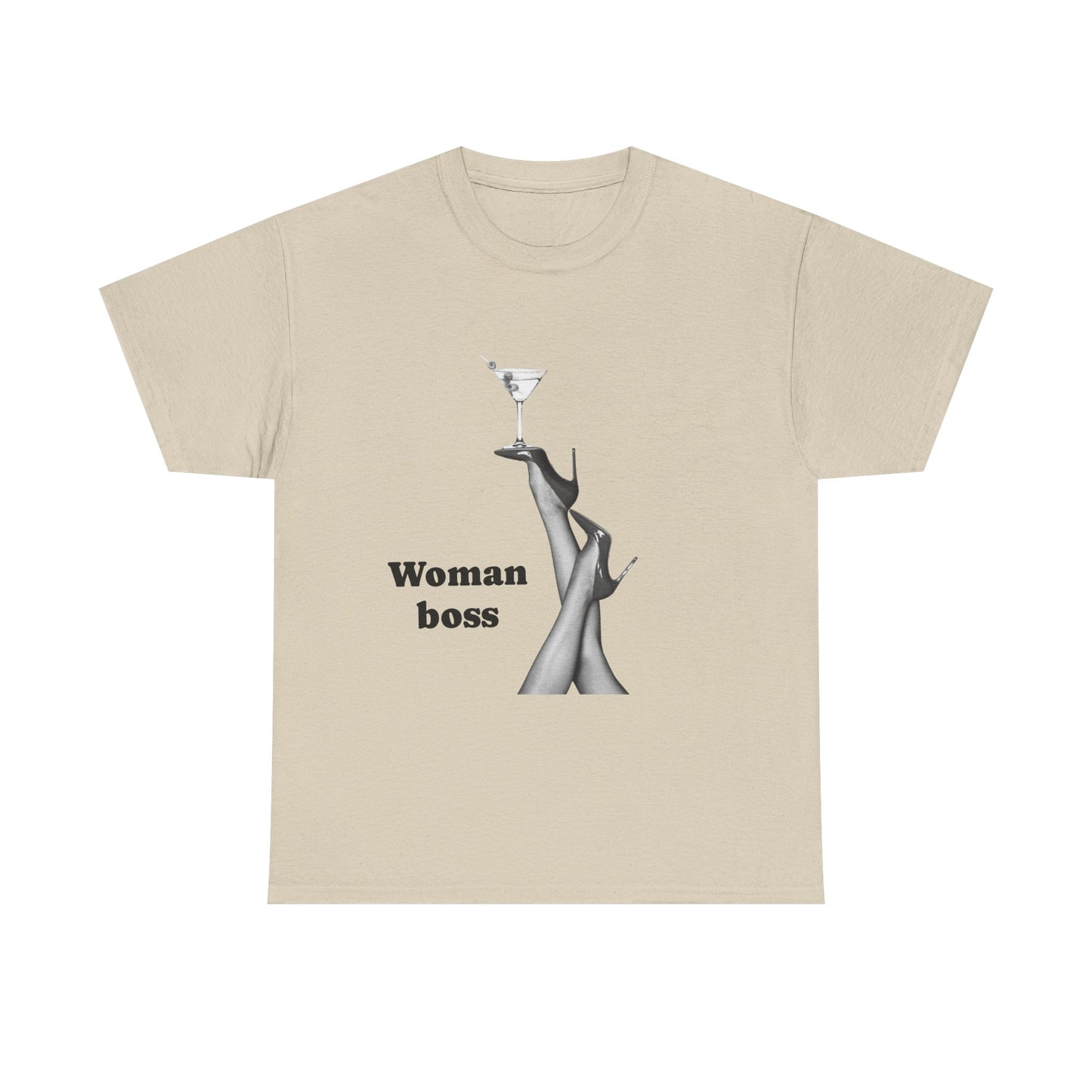 Boss Woman Tee, Unisex Heavy Cotton T-Shirt, Empowerment Shirt, Women's Fashion, Gift for Her, Birthday Gift, Confidence Outfit